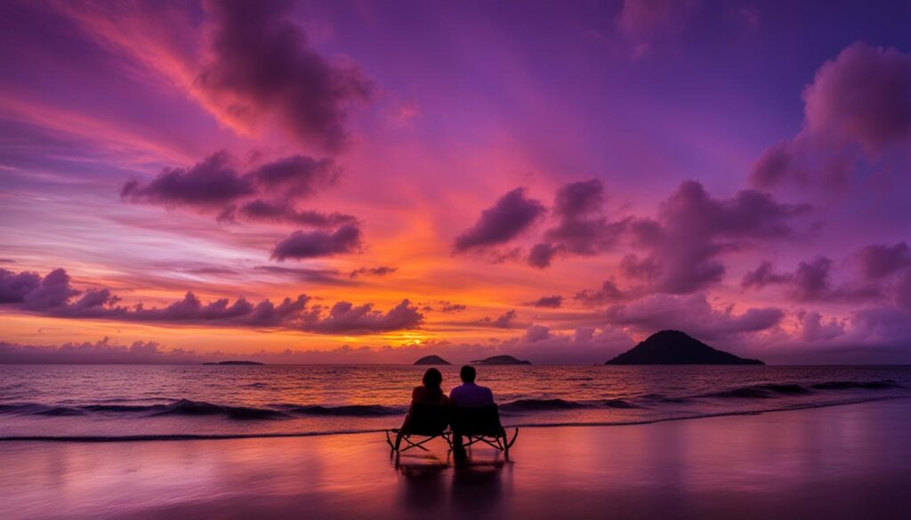 sunset di pantai Pulau Bunaken